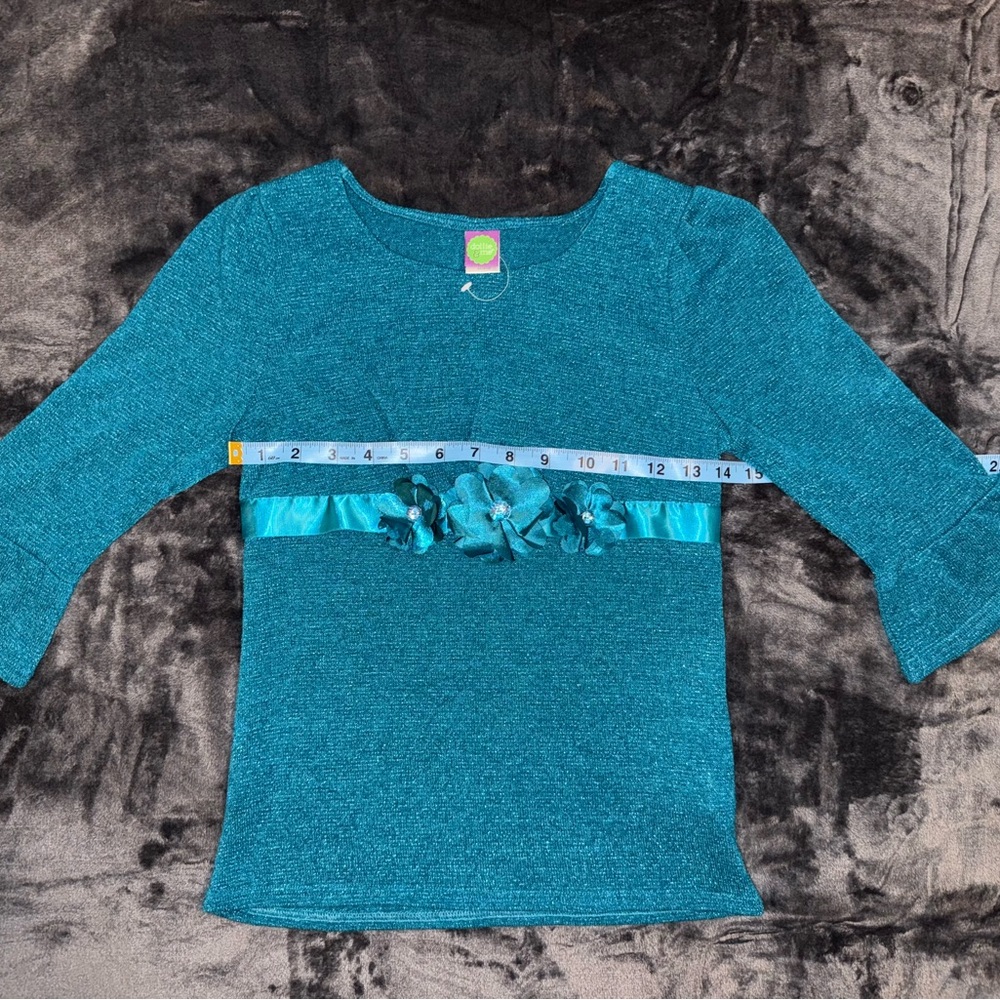 Dollie & Me Teal Dressy Outfit with Matching Doll Dress w/ DISCOUNTED SHIPPING - Picture 3 of 16